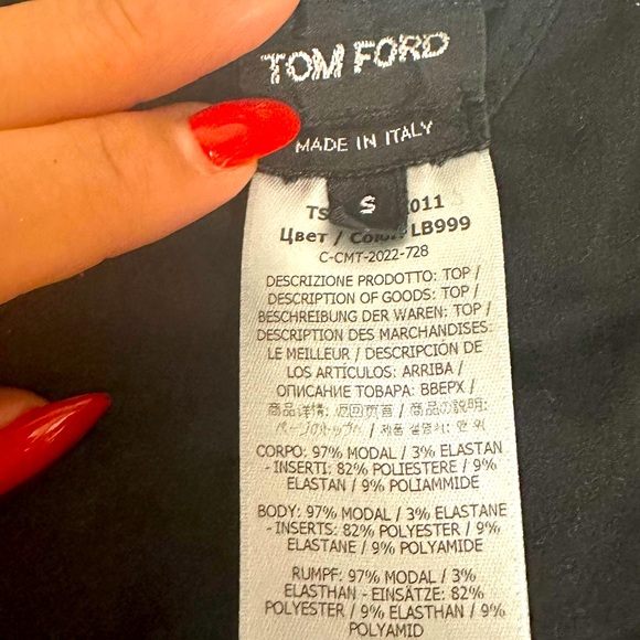TOM FORD Black Signature Camisole - Picture 4 of 7